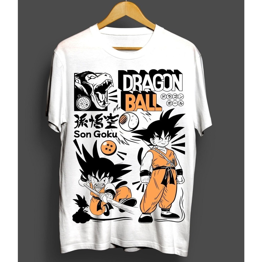 Dragon Ball Z Son Goku Tshirt Anime Manga Gohan Goten Vegetatrunks Shirt